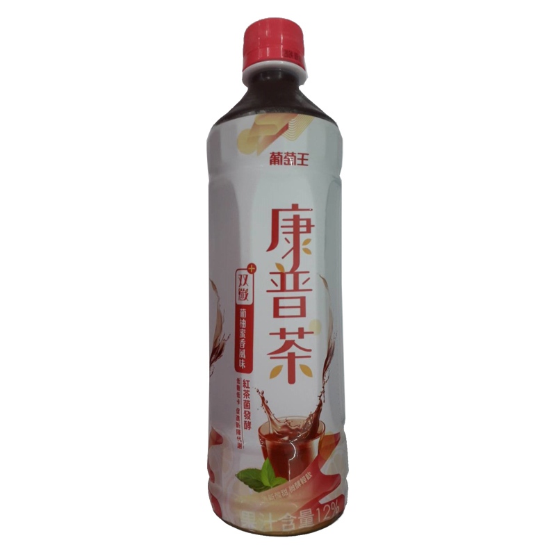 葡萄王 康普茶雙纖飲 葡柚蜜香 530ml /單瓶【康鄰超市】