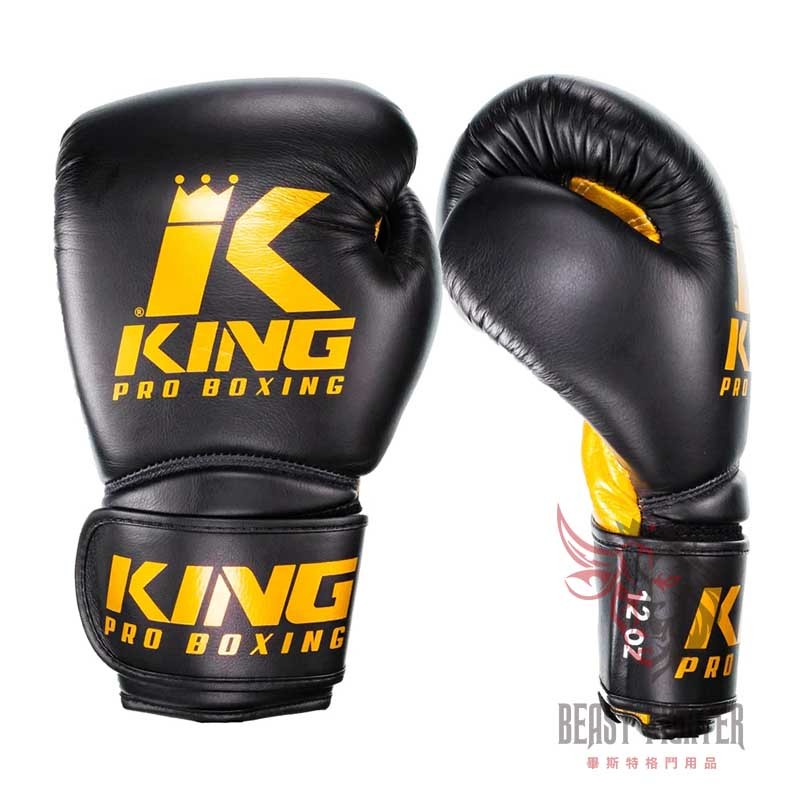 【畢斯特】King Pro 真皮 繁星 黑金 12oz 14oz 現貨 拳擊手套 拳套 泰拳 踢拳 有氧拳擊