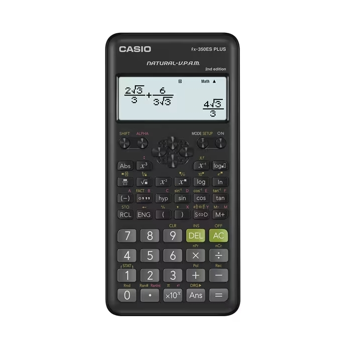 保固2年~全新 CASIO 卡西歐 12位數工程型計算機II (FX-350ES PLUS-2) 科學型 標準型