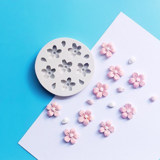 【西子手作】3D櫻花水晶香皂模具 花卉圓形底座模具 擴香石底座模具 石膏底座模具 櫻花模具