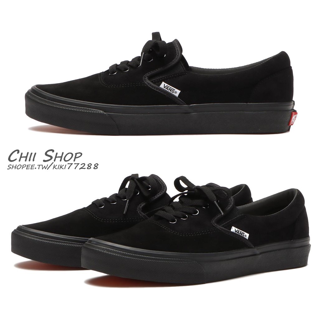 【CHII】日本 VANS SLIP ON ERAP 懶人鞋 裝飾鞋帶 全黑 黑色 V98CF