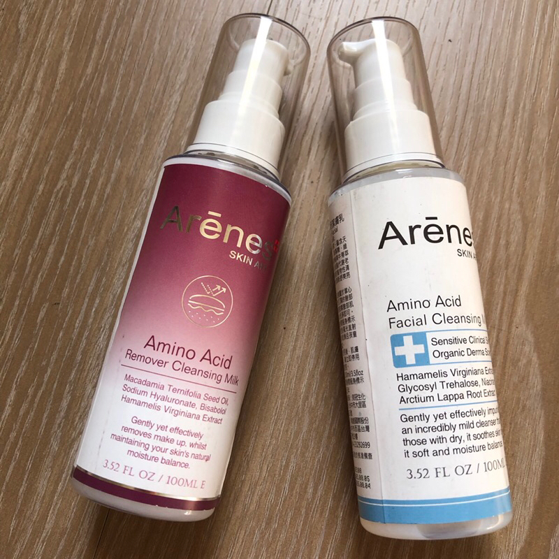 Arenes+胺基酸淨妍潔膚乳、卸妝乳｜台灣製造醫美專用｜溫和低敏、清潔保濕
