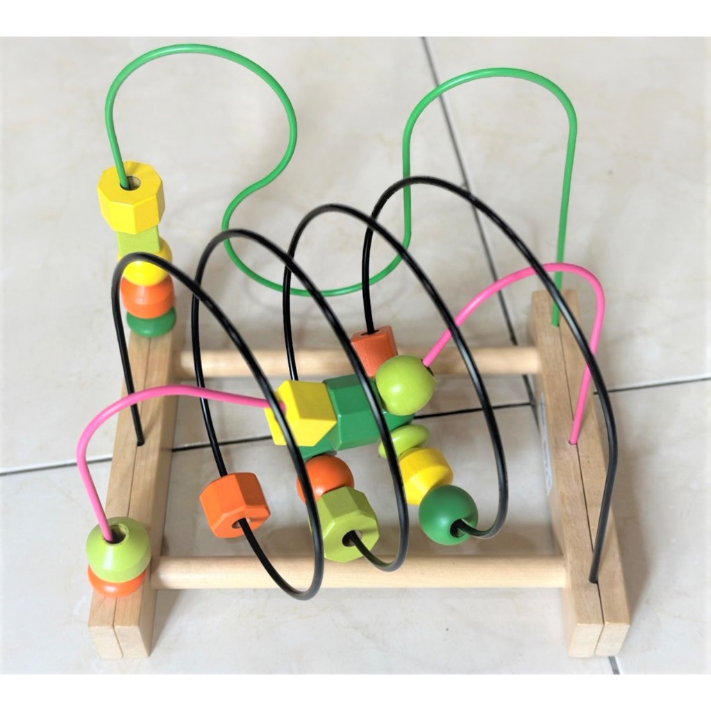 🔅九成新 IKEA 木製過山車 繞珠玩具 MULA baby wooden toys