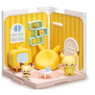 TAKARA TOMY 寶可夢 Pokepeace 娃娃屋-客廳(皮卡丘+皮丘)