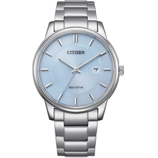 CITIZEN 星辰 PAIR系列 冰河藍 光動能簡約手錶-40mm BM6978-77L