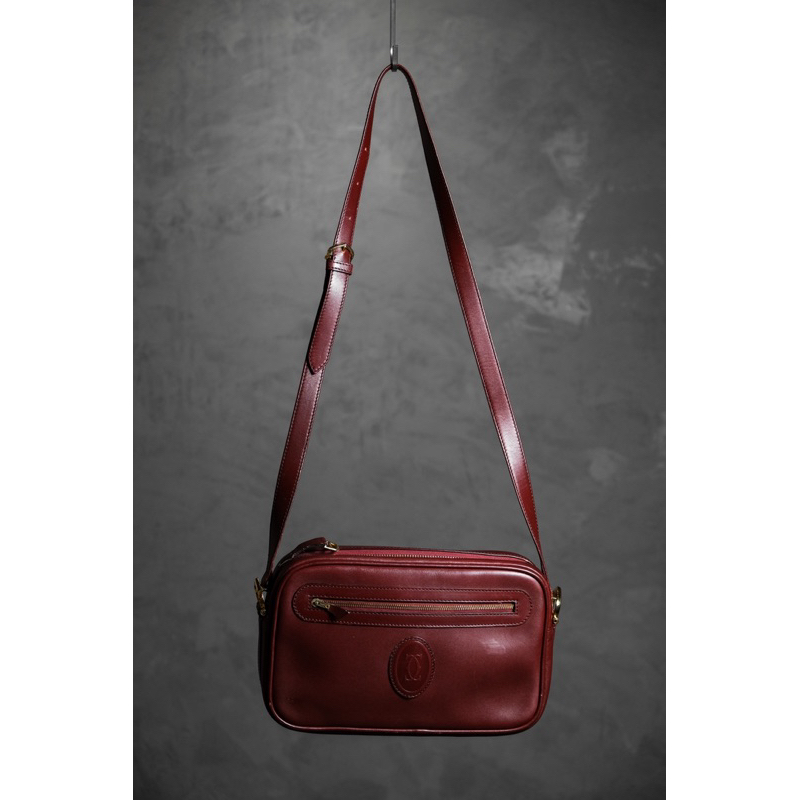 Cartier Vintage Leather Crossbody Bag 卡地亞古董肩背包 斜背包 含防塵袋及保卡