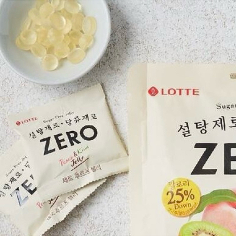 《現貨》 Lotte樂天 「迷你包」ZERO低卡無糖水蜜桃&amp;奇異果軟糖