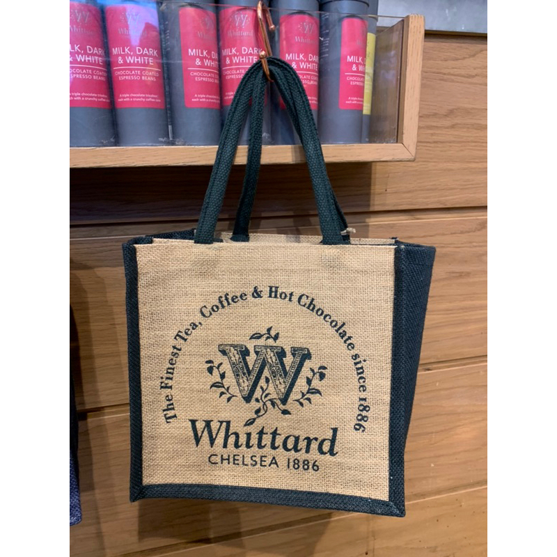 Whittard英國百年茶亞麻購物袋