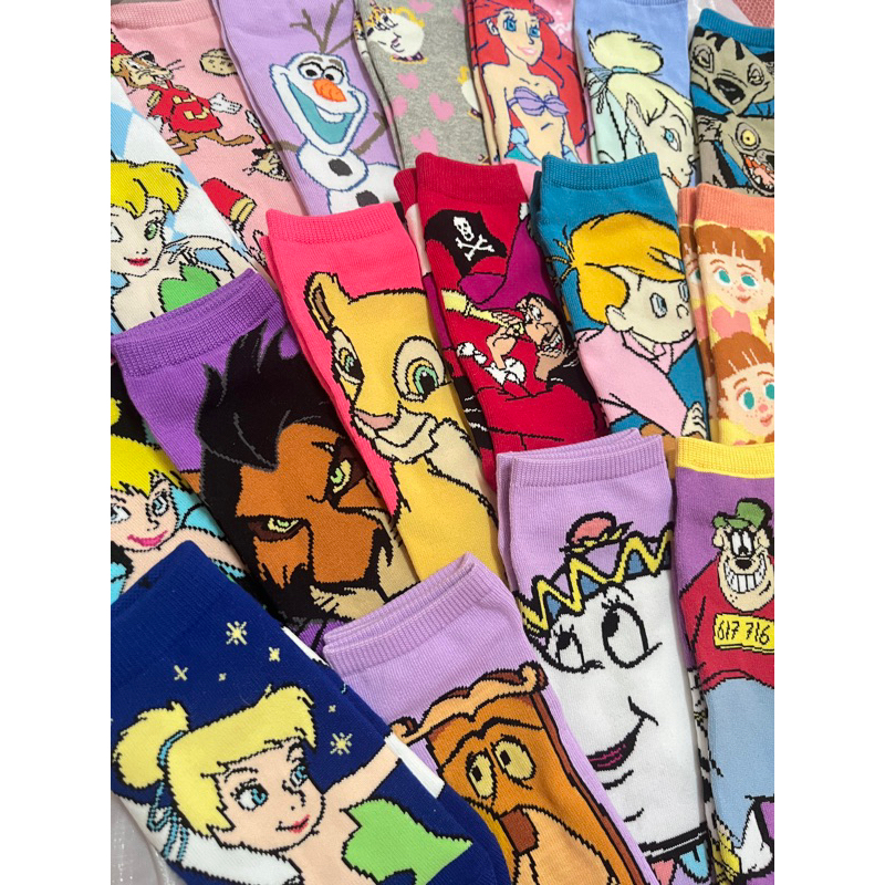 三襪滴咔🧦迪士尼短襪｜獅子王彼得潘小飛俠愛麗絲茶壺美人魚費加洛