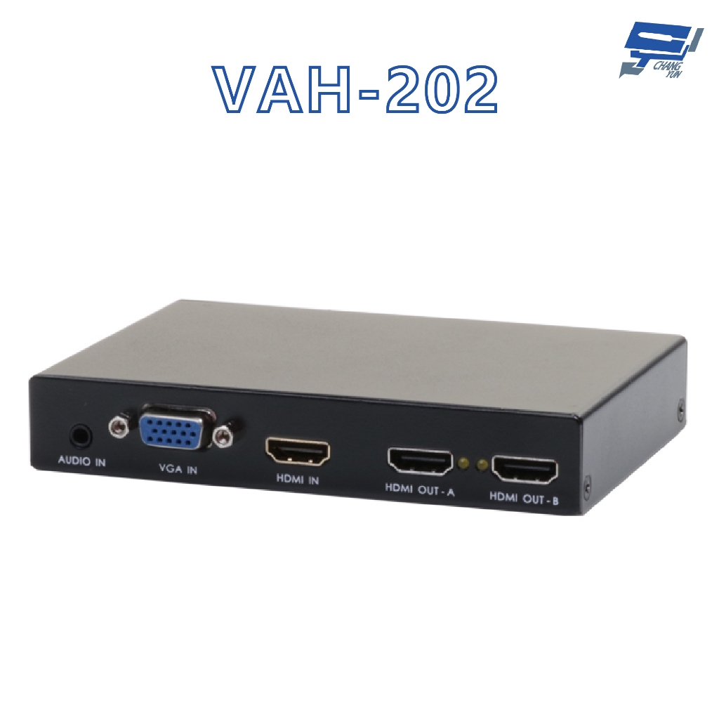 昌運監視器 HANWELL VAH-202 VGA+Audio 轉 HDMI 訊號轉換器 解析度4k2k@30Hz