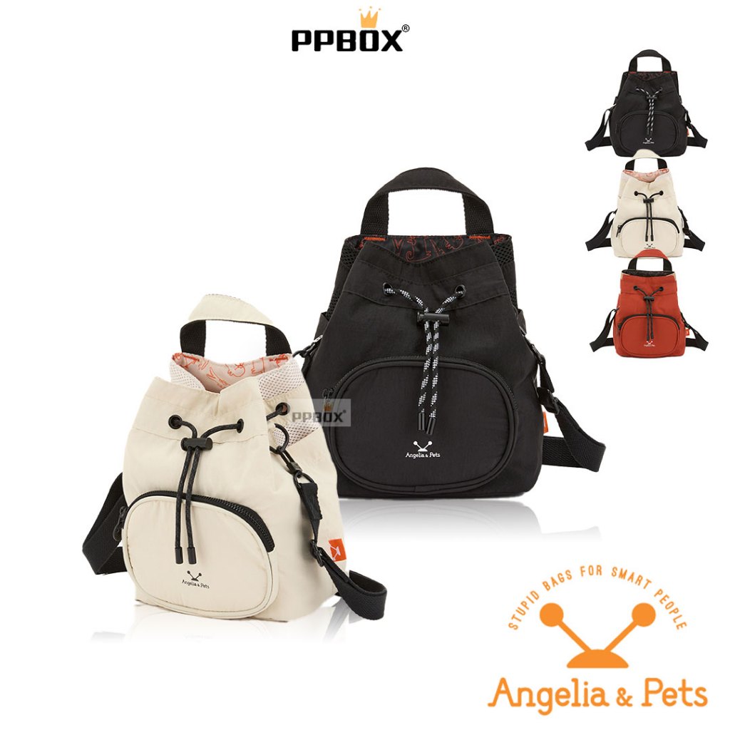 Angelia &amp; Pets 防潑水輕量 束口包【A3527703】包包 後背包 小包款 淑女包 水桶包