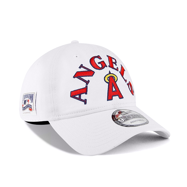 【NEW ERA】MLB 洛杉磯 天使 白色 復古 軟板 9FORTY 老帽 古著【ANGEL NEW ERA】