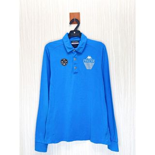 Kappa 專櫃 藍色小Logo運動長袖Polo衫