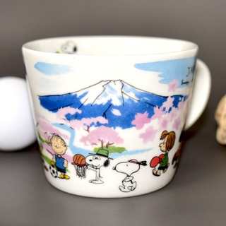 SNOOPY 史努比 東京風景 陶瓷馬克杯 正版 日本製 340ml 富士山 東京鐵塔 es354