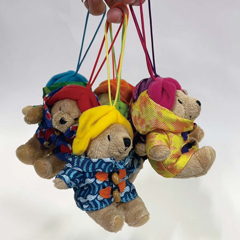 收藏品 早期 7-11 柏靈頓熊 二代 娃娃 玩偶 布偶 吊飾 裝飾品 泰迪熊 7隻合售