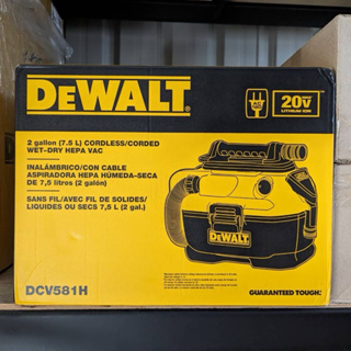 🌀含稅🌀全新 得偉 DeWALT DCV581 H 鋰電20V/AC 110V 雙輸入吸塵器（DCV580可參考)