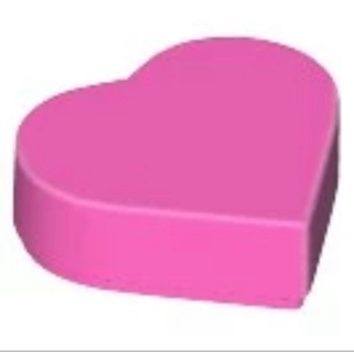 樂高 LEGO 深粉紅色 1x1 心型 心 愛心 39739 6256130 Pink Tile Round Heart