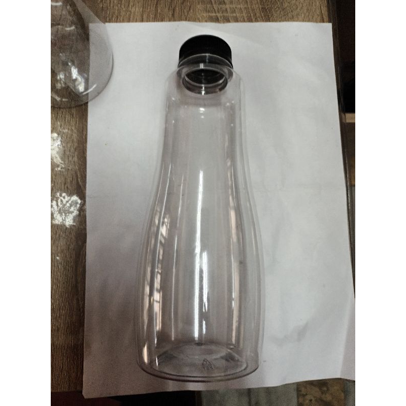 透明塑膠瓶裝空罐，全新