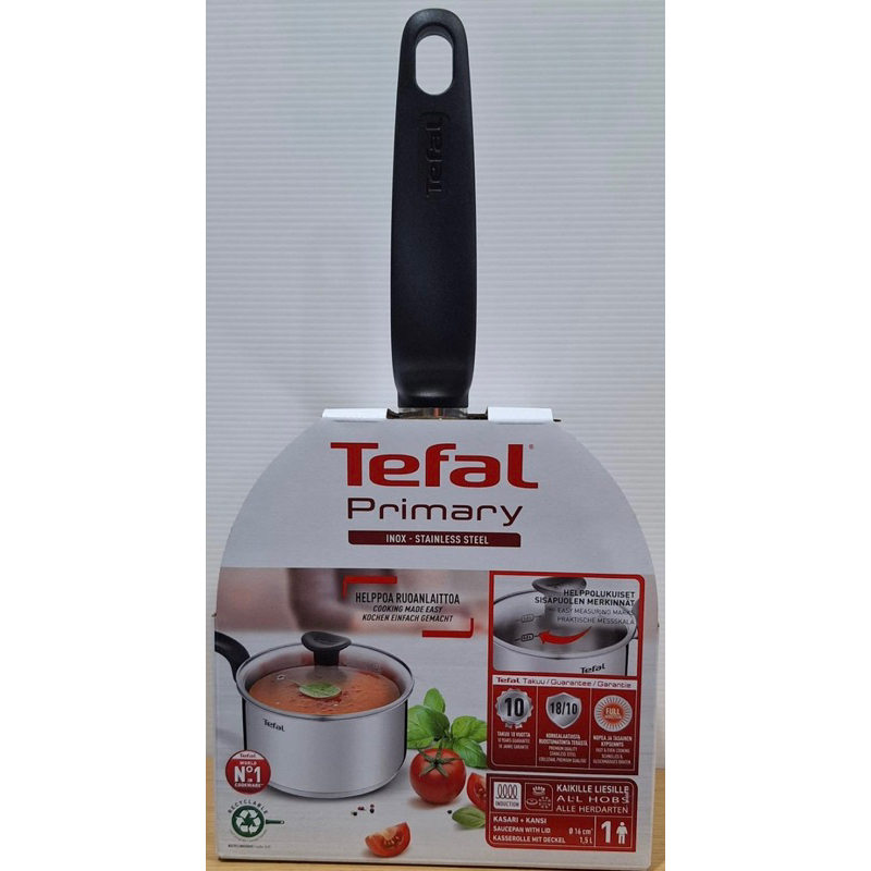 特福tefal  單柄鍋16公分及不鏽鋼刀具組(9cm及15公分）