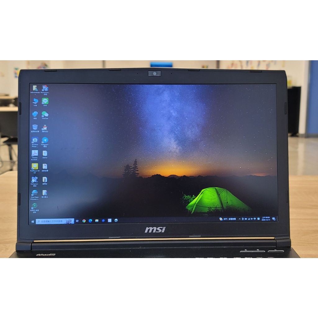 微星電競筆電 GE72 2QE 16G RAM / 1T M.2 / 1TB SSD*2