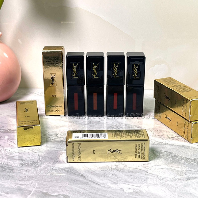 YSL 聖羅蘭  奢華緞面漆光唇釉 #440 #441 #416 #610 唇釉小樣 2.8ml mini 小樣試用裝