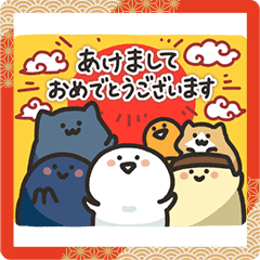 Line日本🇯🇵貼圖∣Mr. Obungu Voice Stickers (Winter) 和文具一起 お文具 新年貼圖