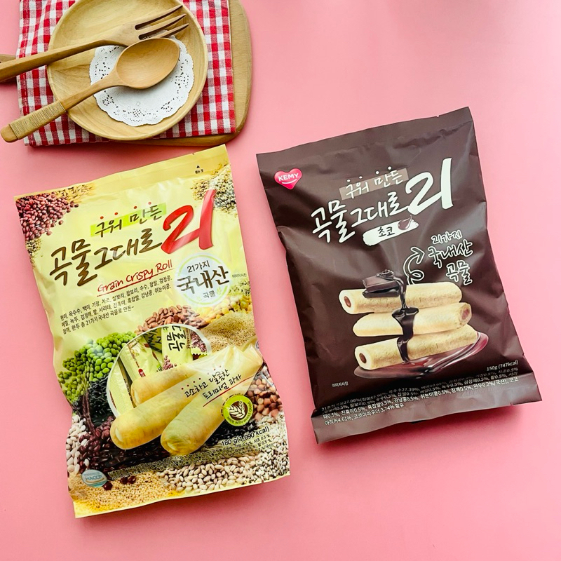 韓國 營養21種穀物棒 21穀物棒 米果捲 玄米捲 酥脆棒 穀物捲 韓國零食