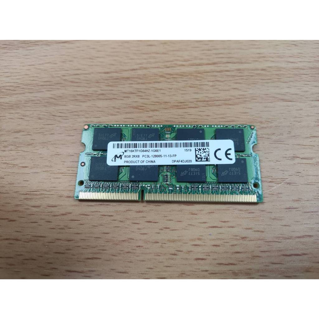 良品 美光 Micron 筆電 SO-DIMM DDR3L 1600 8G 8GB 筆記型電腦 NB 記憶體 RAM