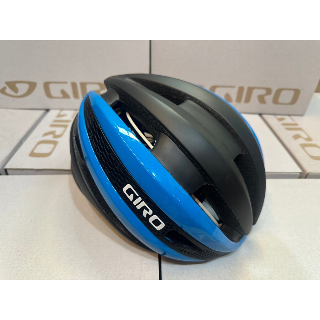 『小蔡單車』GIRO Synthe MIPS 頂級 消光黑/藍 自行車/公路車 安全帽 出清中 原價10000元