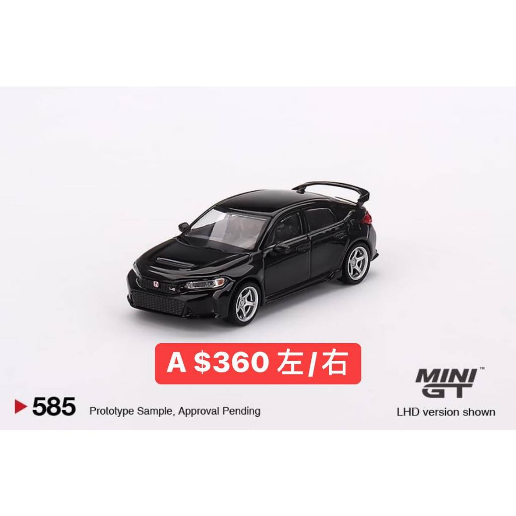 TSAI 模型車販賣鋪 MINI GT 585 Honda Civic Type R FL5 black