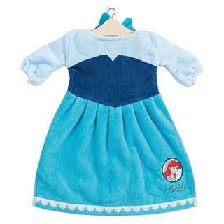 Marushin 丸真 迪士尼 小美人魚 抗菌加工洋裝造型毛巾 藍 RS73336