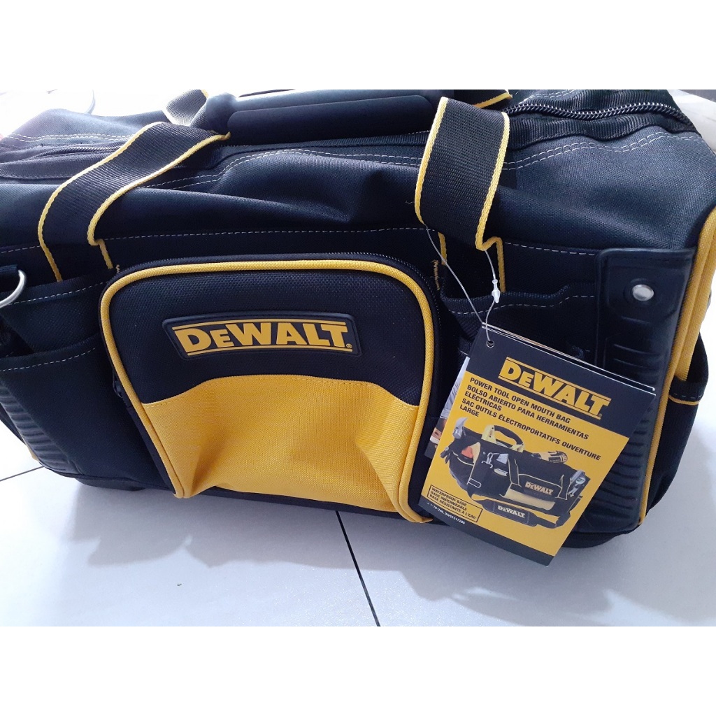 得偉 DEWALT 全開口電動工具袋 DWST517200 側背斜跨杯手提工具袋 硬底殼手提袋 工具包