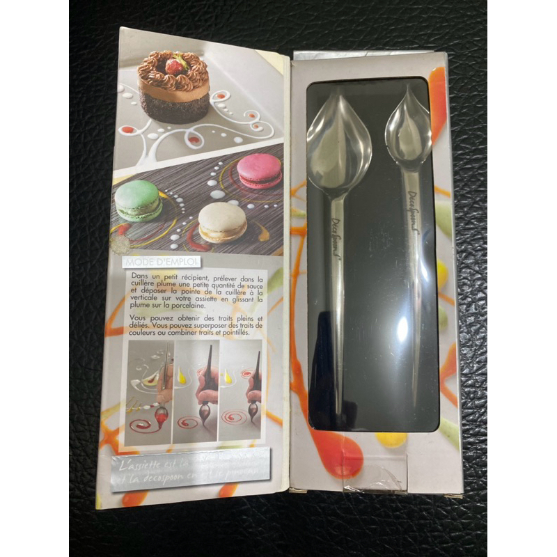 現貨》Deco spoon西餐甜點🍮醬汁畫筆🖌️不鏽鋼 法式料理盤飾