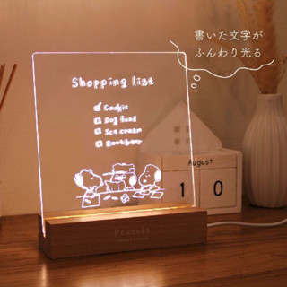 嘻嘻日貨🐾 現貨 日本限定 SNOOPY 史努比 OLAF 歐拉夫 LED小夜燈 留言板 畢業禮物