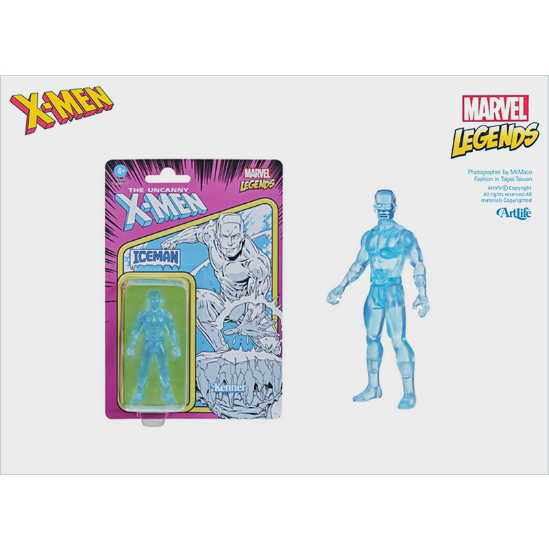 ArtLife ㊁ HASBRO KENNER MARVEL Legends ICEMAN 漫威 吊卡 X戰警 冰人