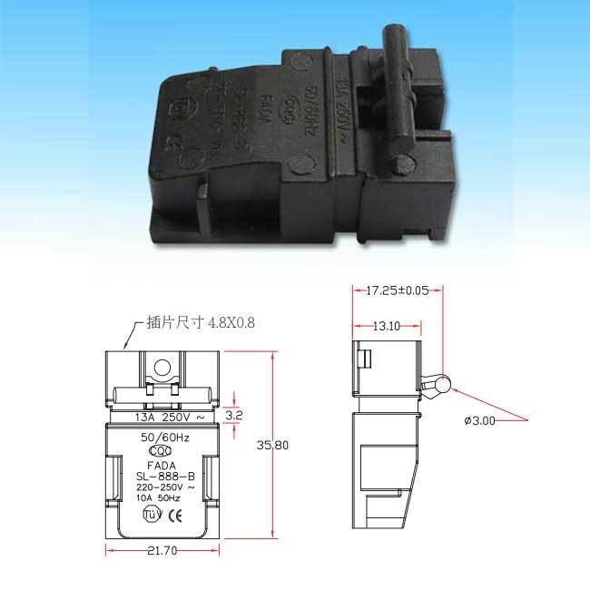 【祥昌電子】5269A 電熱水壺 溫控開關 13A 250V 快煮壺 熱水壺開關