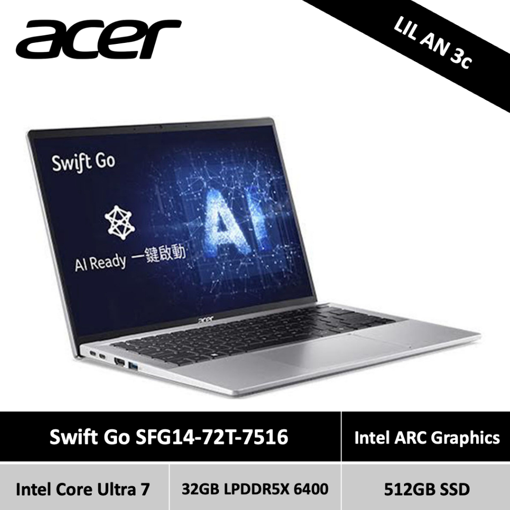 小安3c🐻 ACER 宏碁 Swift Go SFG14-72T-7516