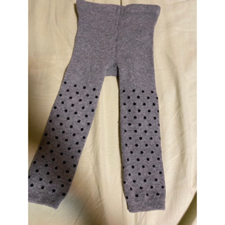 Uniqlo灰色黑圓點褲襪90尺寸