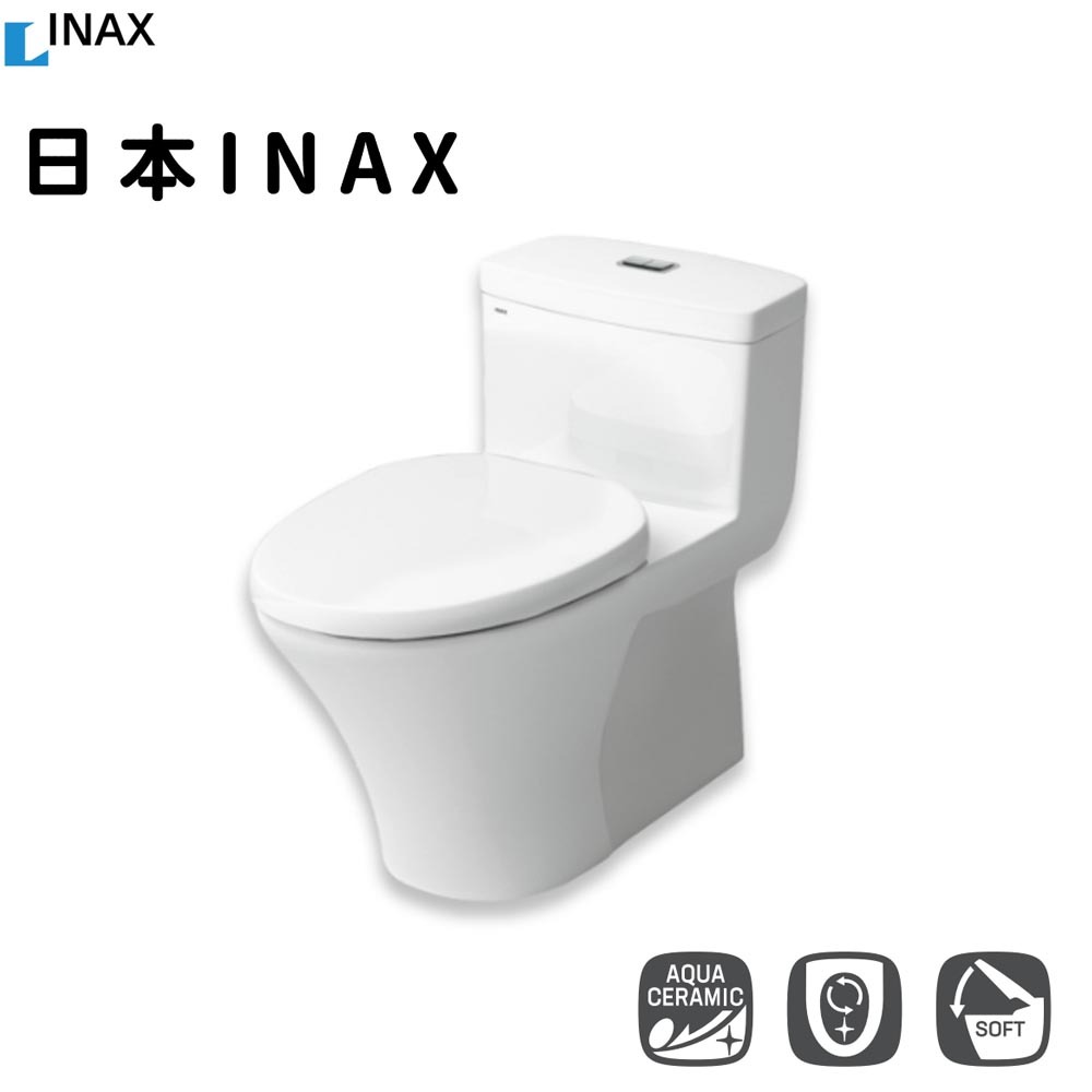 配合蝦皮券回饋現金10% INAX日本伊奈 日本浴品牌超奈米釉料水龍捲單體式馬桶 AC-900VRN-TW/BW1