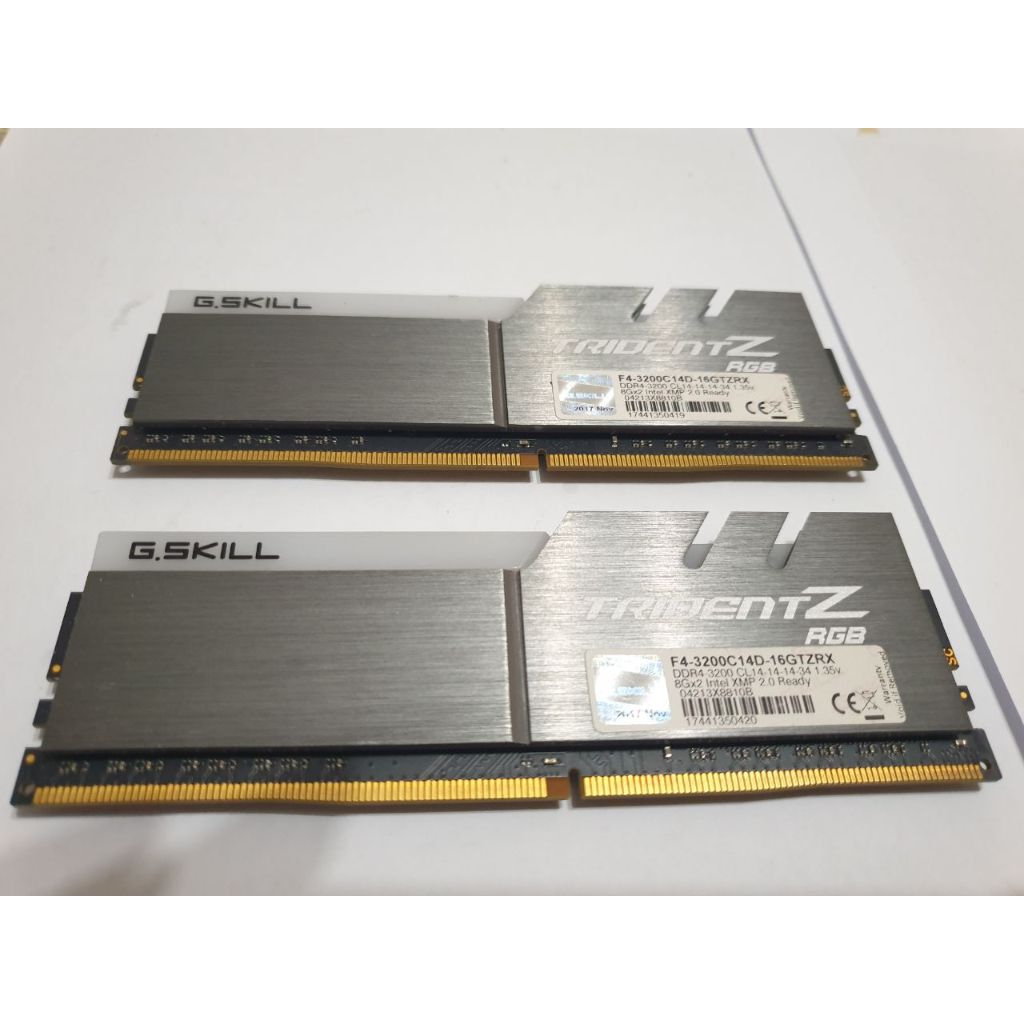 G.Skill DDR4 3200MHz C14 B-die 8Gx2 芝奇 DDR4 3200MHz 三星顆粒