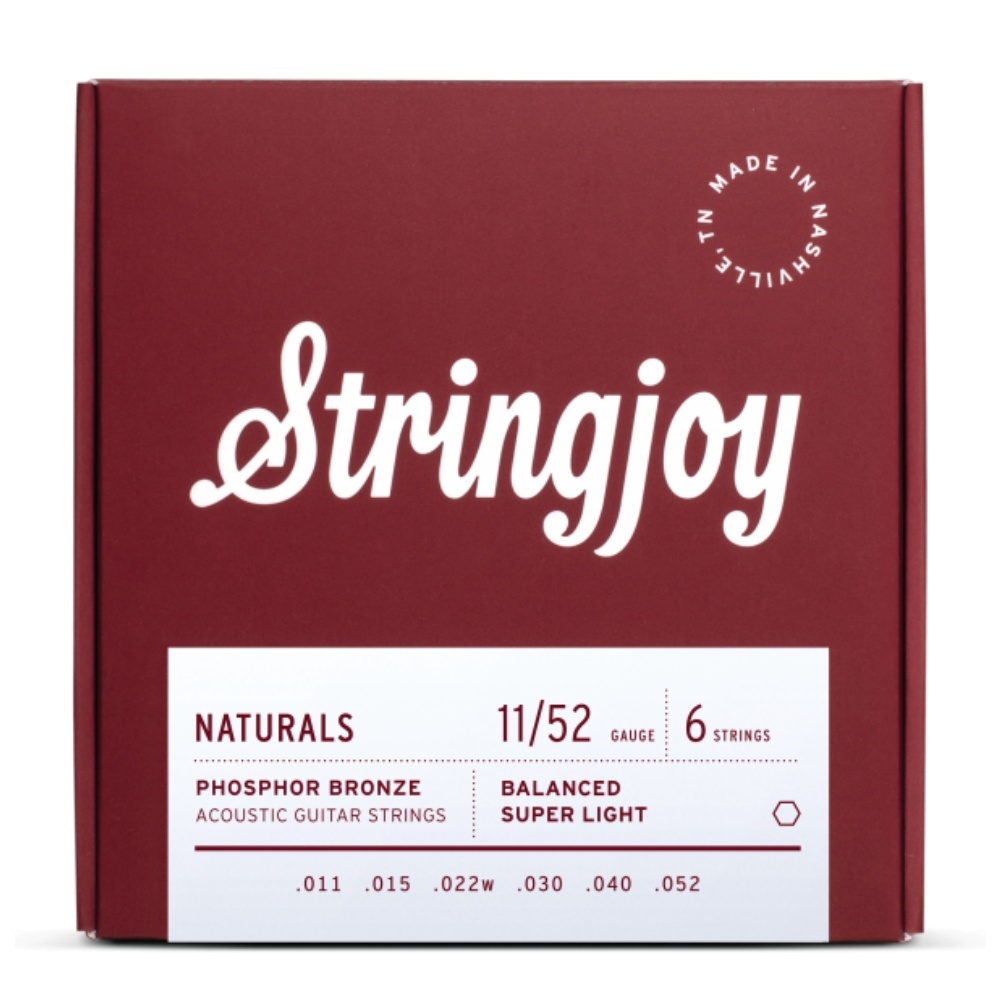 StringJoy Naturals 11-52 磷青銅木吉他弦 全新品公司貨【民風樂府】