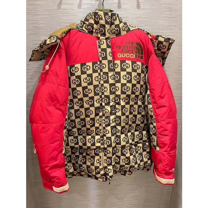 GUCCI 聯名 The North Face 羽絨 連帽可拆 外套