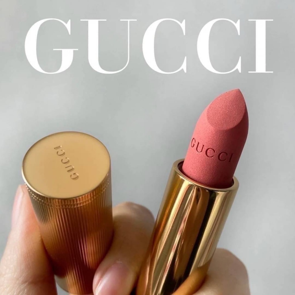 ☆現貨☆GUCCI 絨霧唇膏 金管208