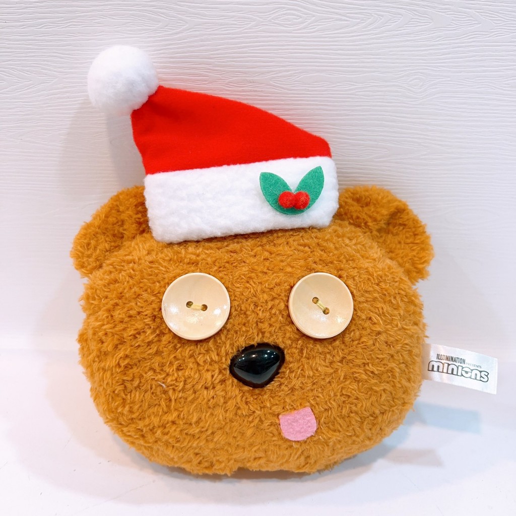 艾德雜貨 日本正版 minions 小小兵 提姆 聖誕節 娃娃 包包 零錢包 附糖果