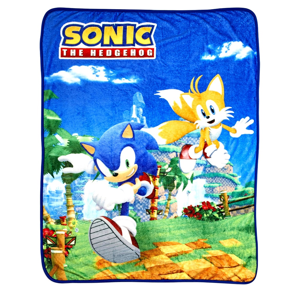 [現貨]音速小子空調毯 塔爾斯 藍色刺蝟索尼克 Sonic the Hedgehog毛毯午睡宿舍交換生日交換禮品