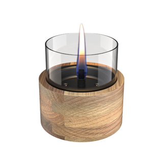 【Tenderflame品牌直營】桌上型火焰情境氣氛燈 Lotus 12 Oak
