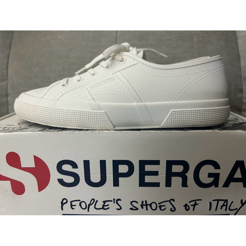 SUPERGA 2750 POS U 香水雨鞋版 防水 小白鞋 全白 女 義大利製