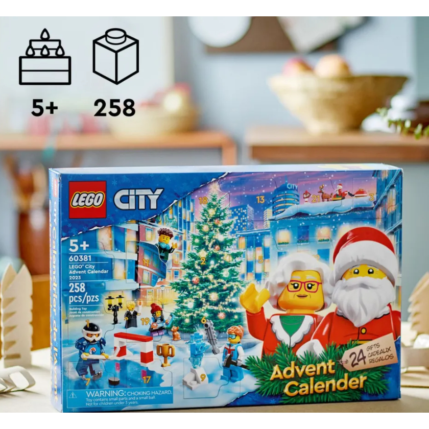 #全新現貨LEGO樂高 城市系列 60381城市驚喜月曆 2023(降臨曆 倒數日曆 倒數月曆 聖誕禮物)贈送利百代鉛筆