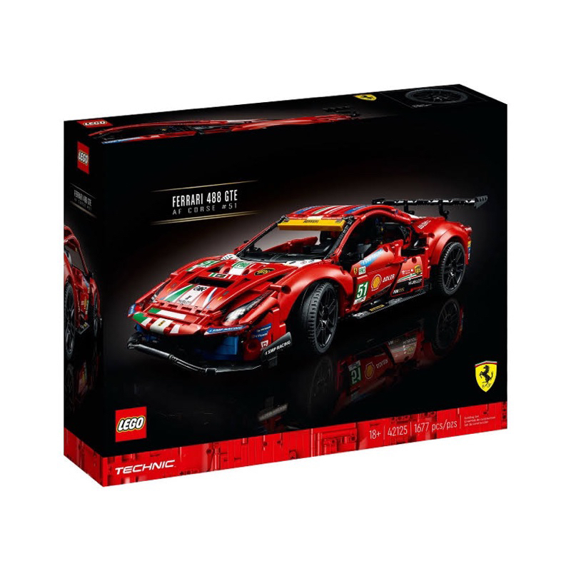 💗芸芸積木💗 !現貨!! LEGO 42125 法拉利Ferrari 488 GTE Technic系列 北北桃面交送禮