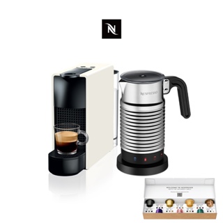 【Nespresso】膠囊咖啡機Essenza Mini(五色選)Aeroccino4全自動奶泡機組(贈咖啡組)